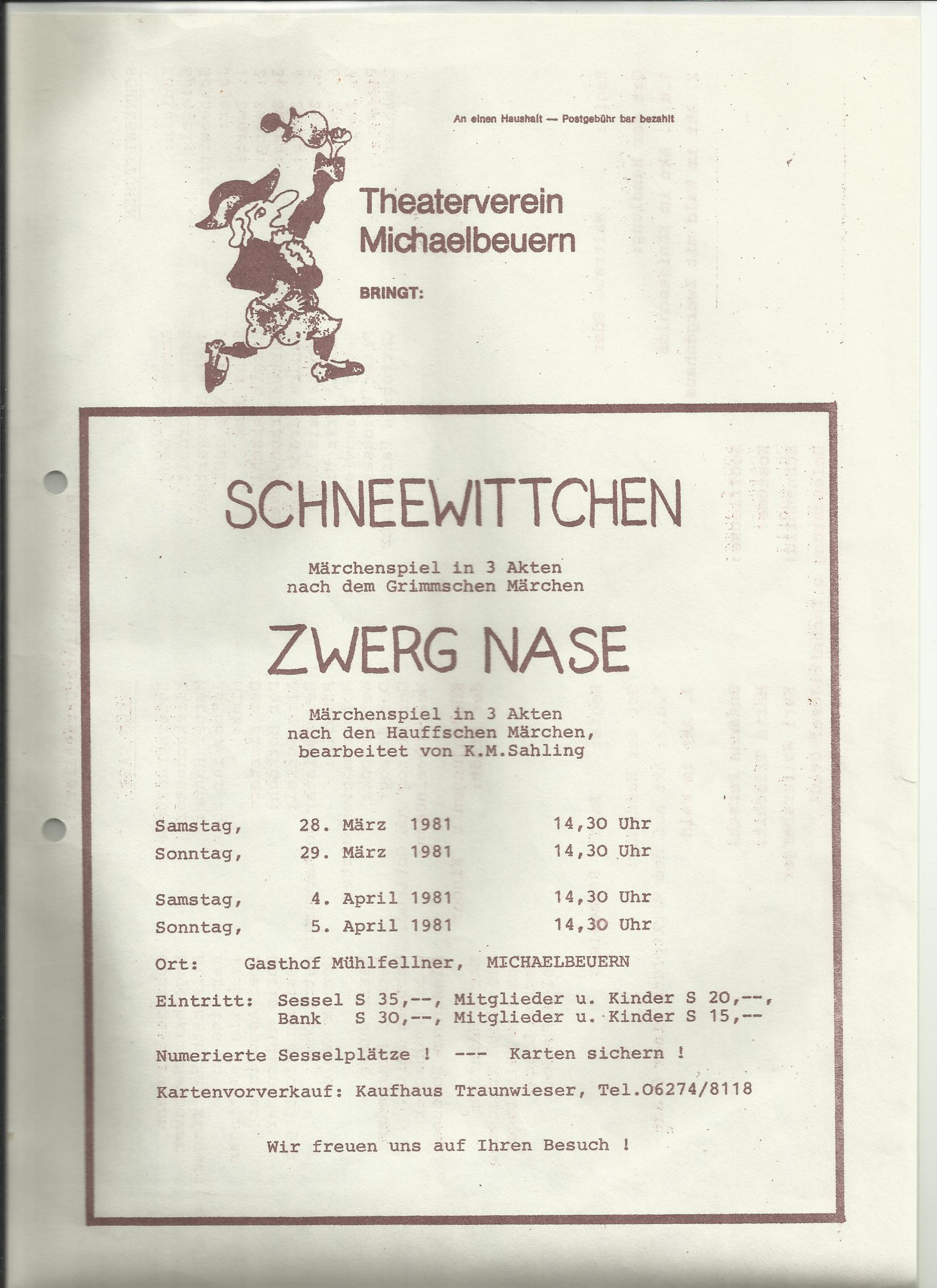 TV 1981 Schneewittchen und Zwerg Nase0001