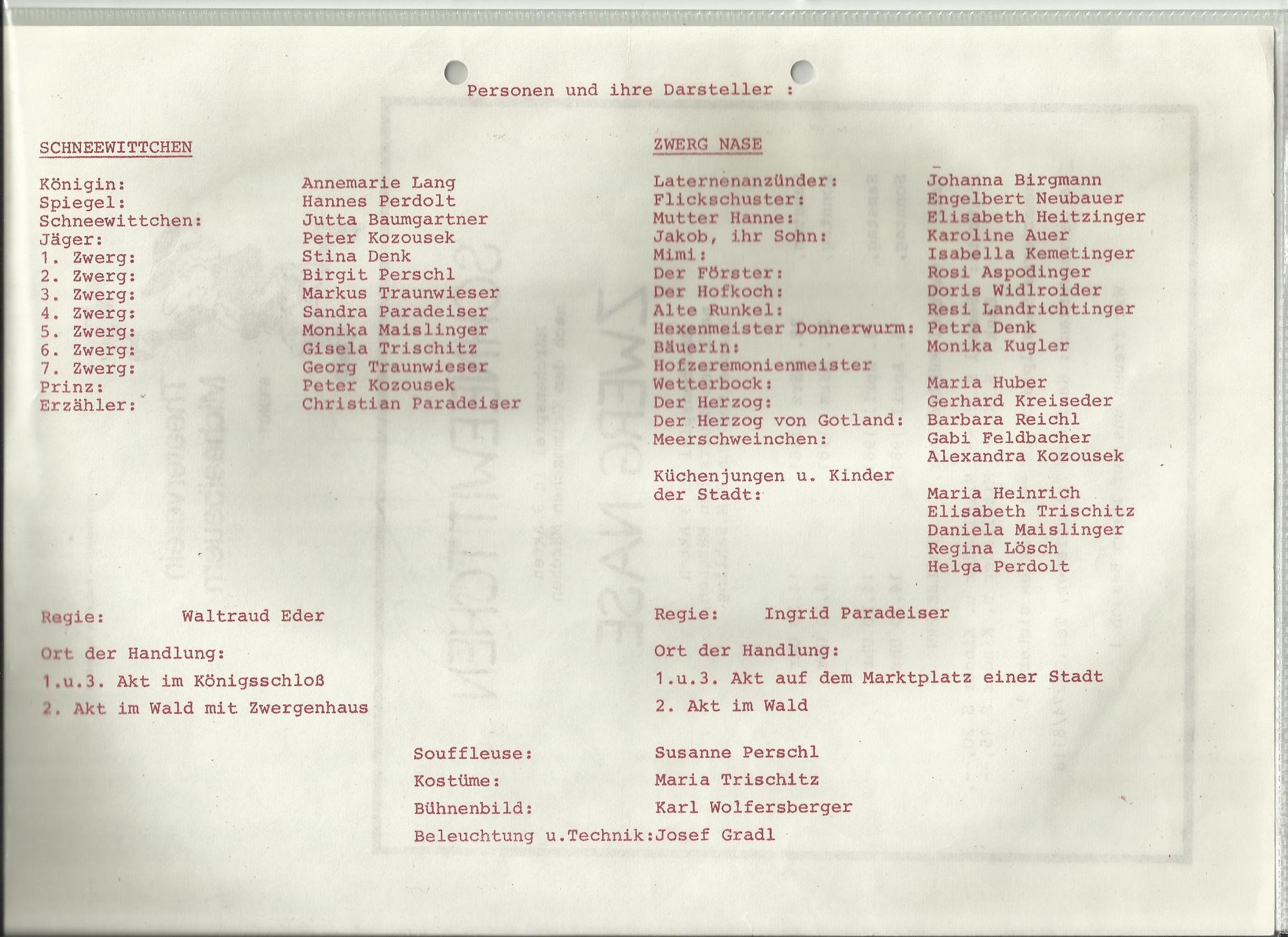 TV 1981 Schneewittchen und Zwerg Nase0002