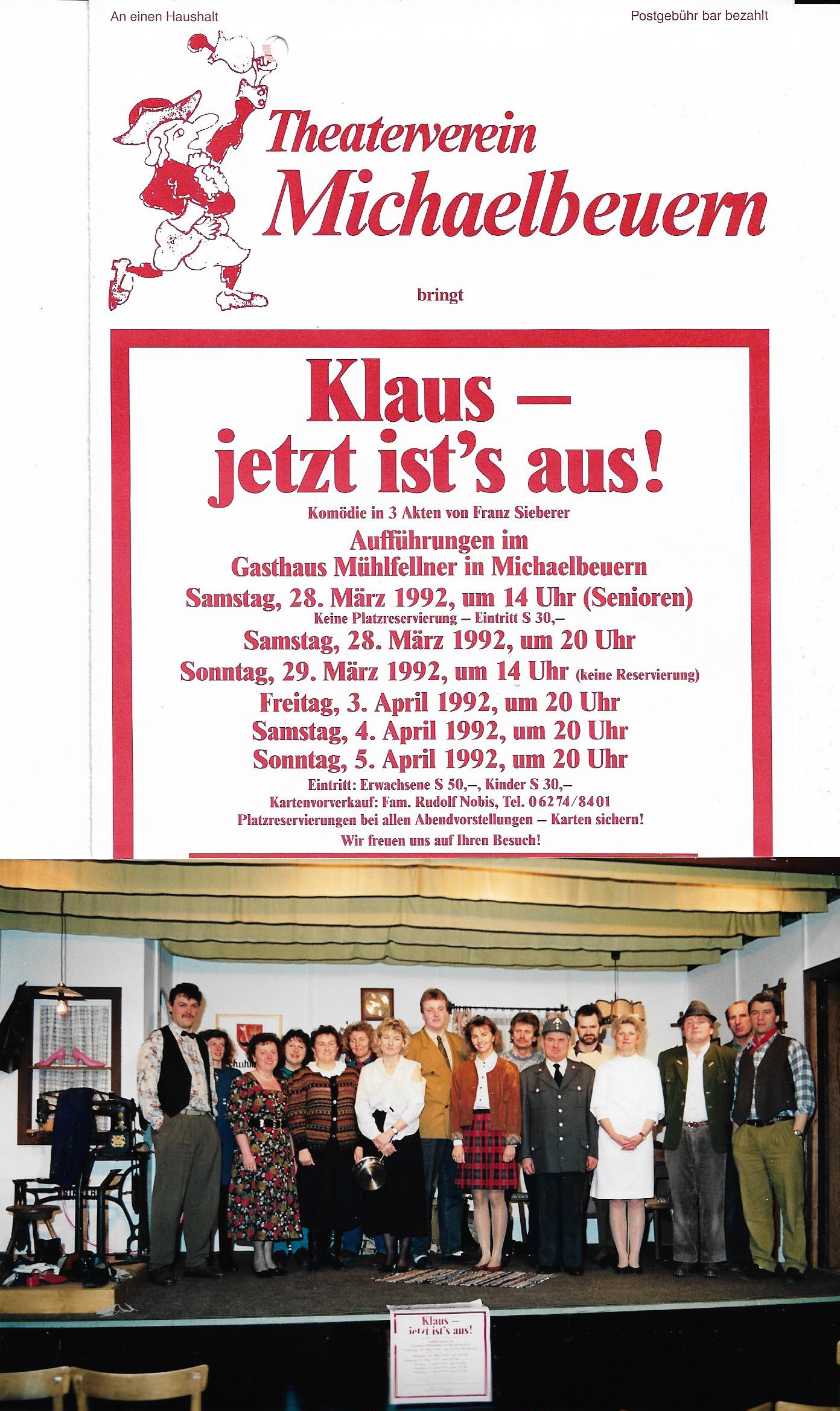 Klaus jetzt ist´s aus - 1