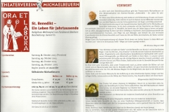 2005 Benediktus 01 Programm